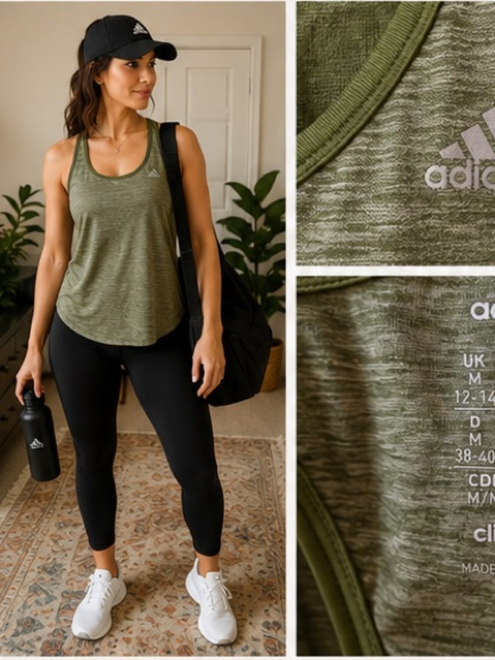 💚 Adidas Climalite Racerback Training Tank — Size Medium